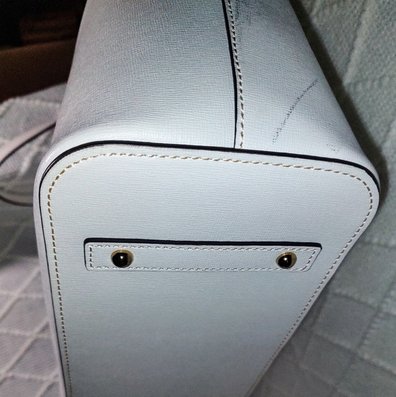 Dooney & Bourke EUC+ Saffiano Collection Large White Leather Shopper Tote Bag - Picture 8 of 16